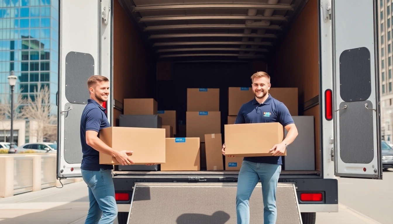 Reliable Best moving service Calgary team expertly handling residential and commercial moves with a clean, branded truck and friendly staff.