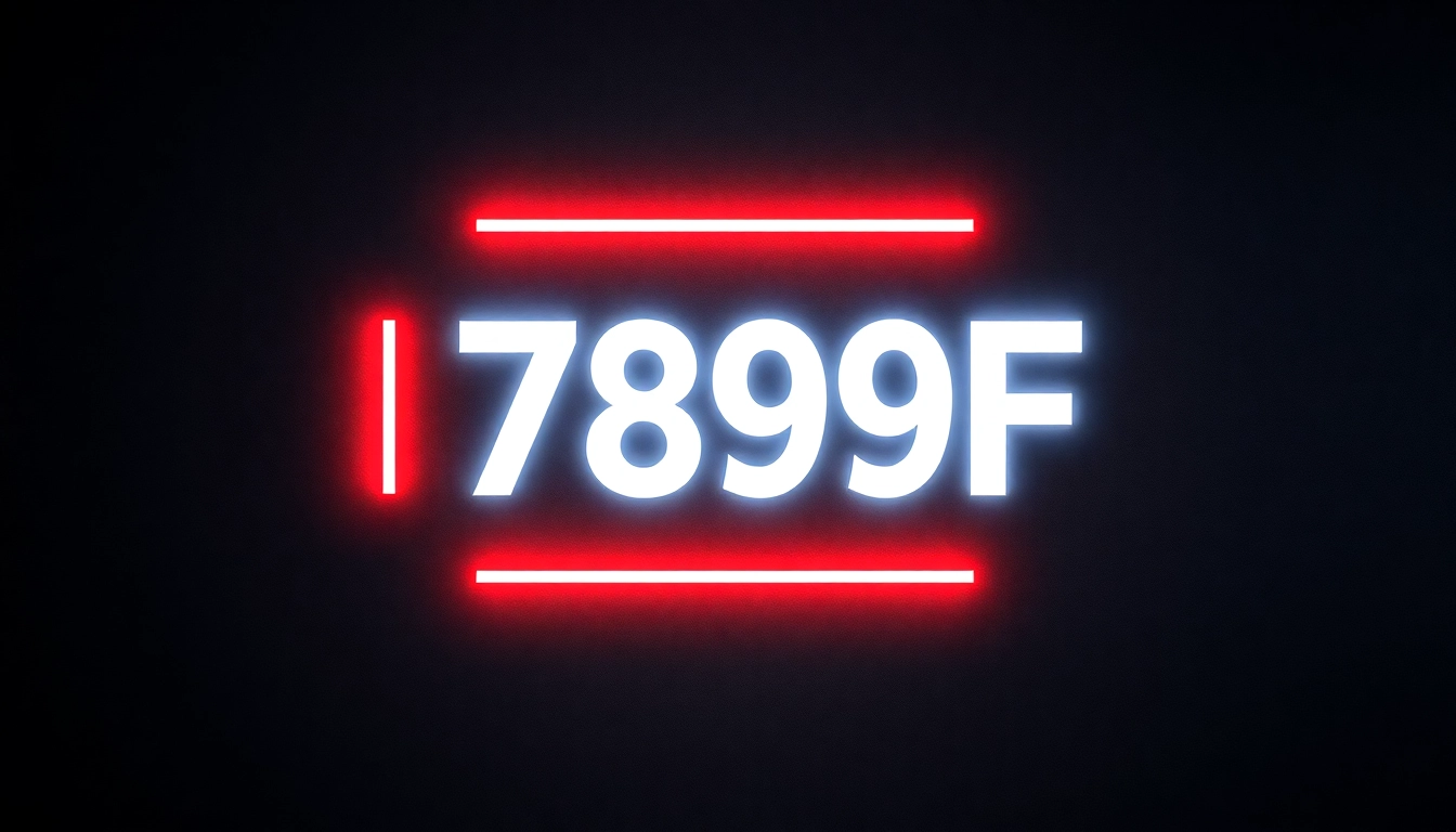 789F branding logo displayed on a digital screen with a high-tech industrial theme, symbolizing strength and reliability.